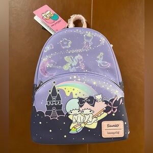 Loungefly Mini Backpack Little Twin Stars Sanrio New Holiday Gift